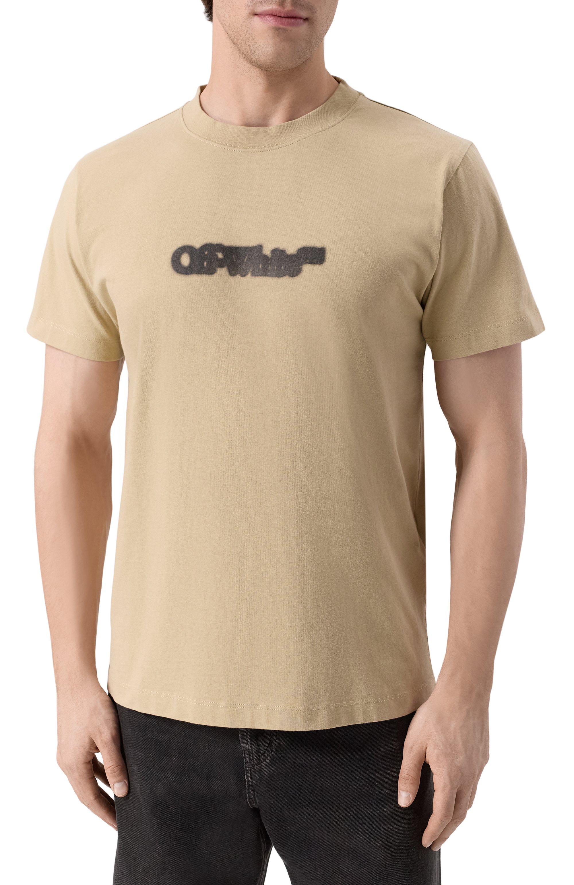 Хлопковая футболка OFF-WHITE, арт. 0MAA027S25JER00B, фото 3