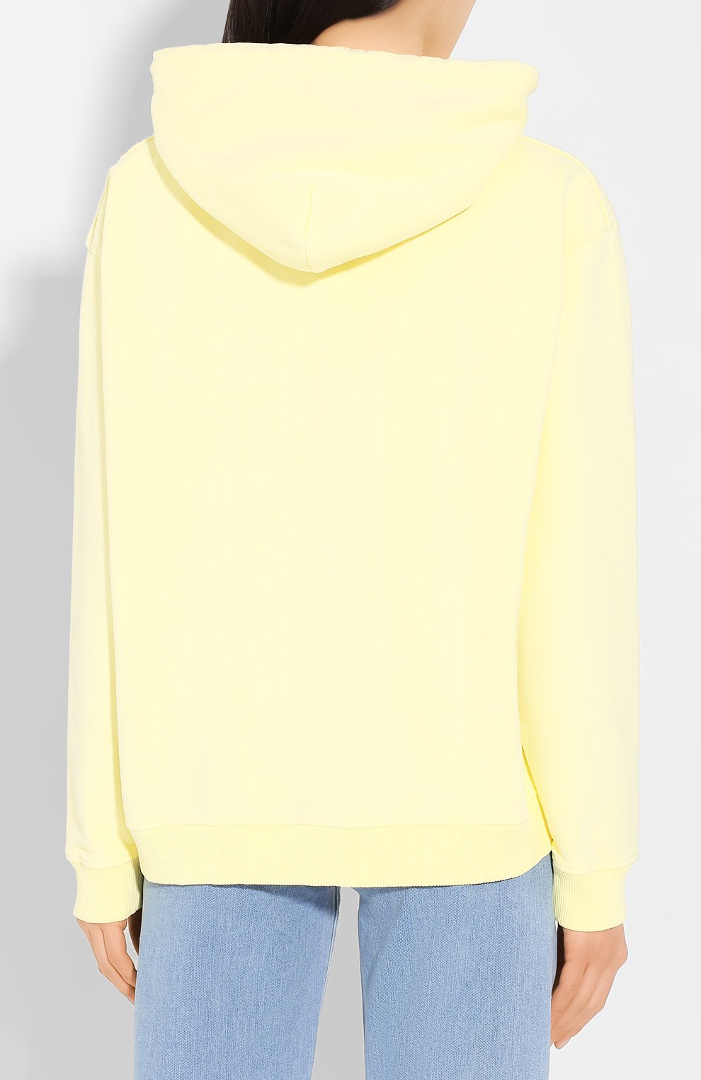 Хлопковое худи ACNE STUDIOS желтого цвета по цене 41300 руб., арт. AI0049, фото 4 Хлопковое худи ACNE STUDIOS, арт. AI0049, фото 4