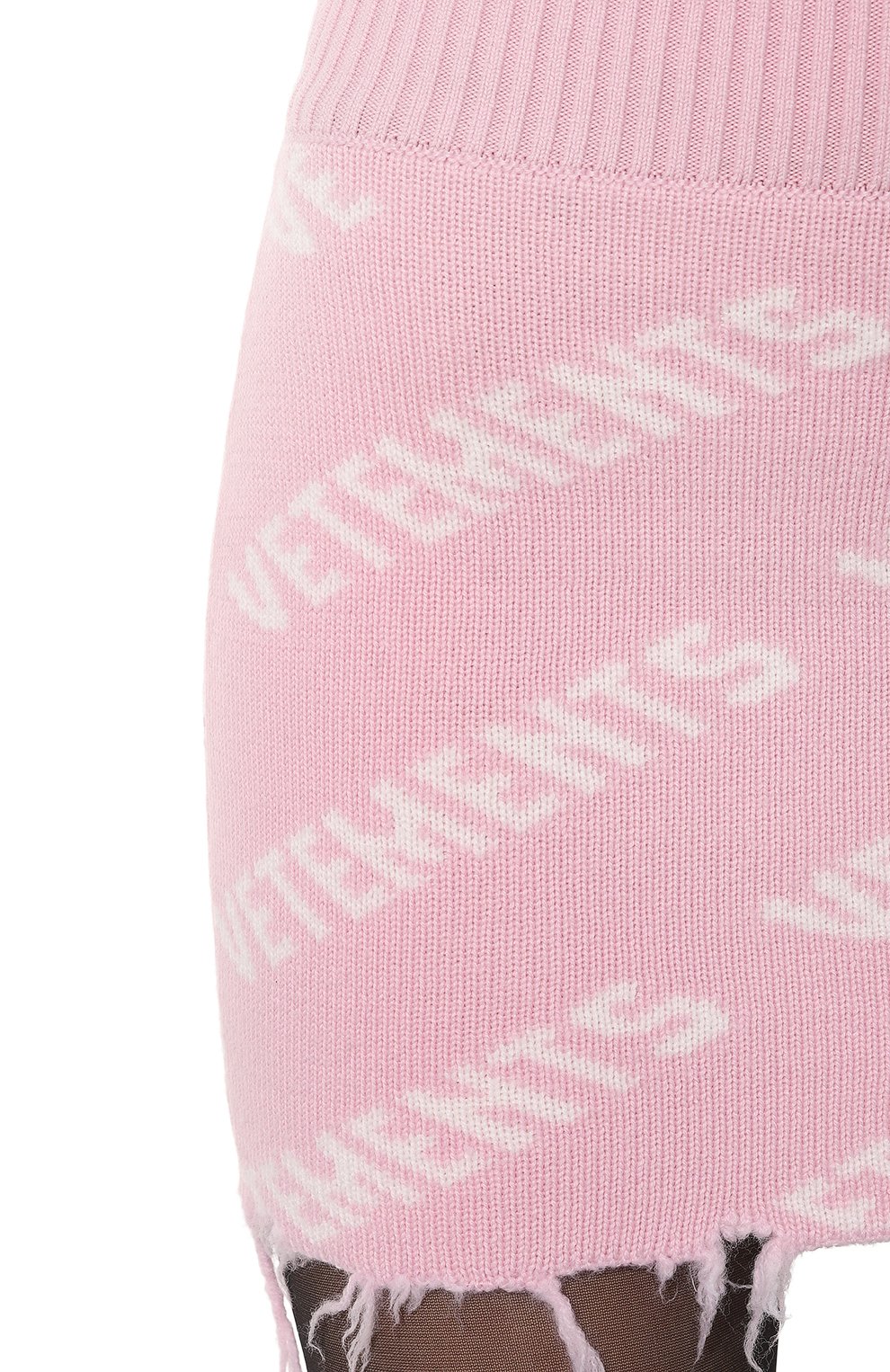 Шерстяная юбка VETEMENTS светло-розового цвета по цене 57500 руб., арт. WE63KN280P, фото 5 Шерстяная юбка VETEMENTS, арт. WE63KN280P, фото 5
