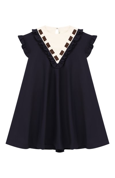 Платье из смеси хлопка и вискозы FENDI, арт. JFB294/A7L0/10A-12+, фото 1