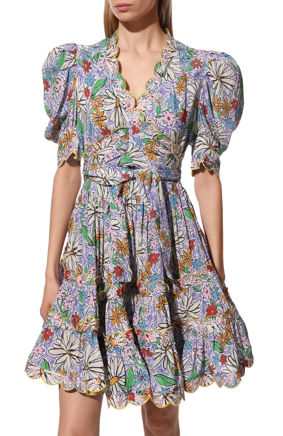 Платье из вискозы CELIAB сиреневого цвета по цене 46300 руб., арт. SS22-CB-D15-B, фото 3 Платье из вискозы CELIAB, арт. SS22-CB-D15-B, фото 3