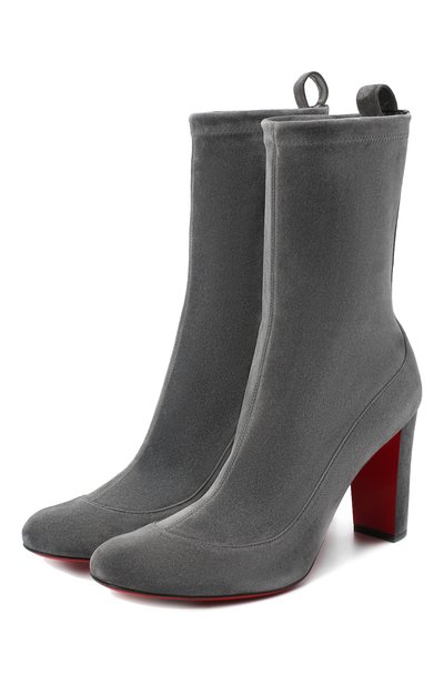 Замшевые ботильоны gena bootie 85 CHRISTIAN LOUBOUTIN, арт. gena bootie 85 veau velours stretch, фото 1