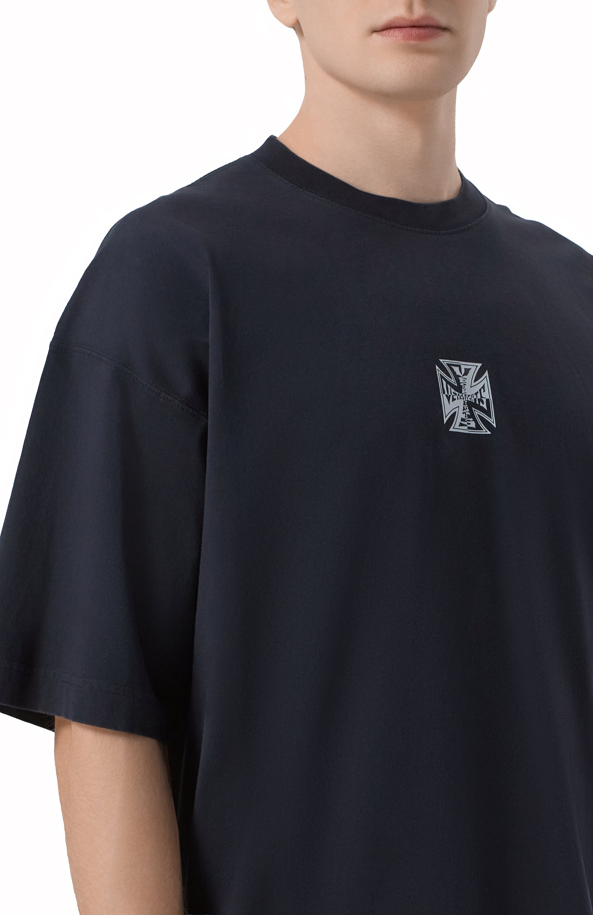 Хлопковая футболка VETEMENTS, арт. ME76TR162B/1200 LIGHT JERSEY, фото 6