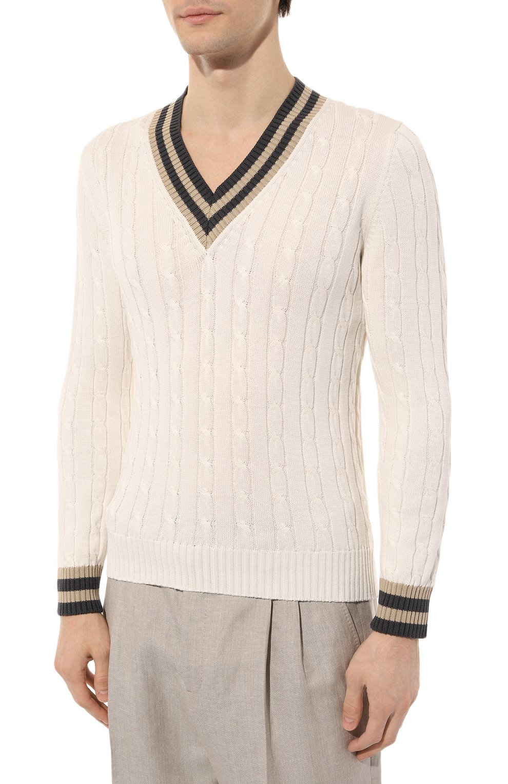 Хлопковый пуловер GRAN SASSO, арт. 23138/18019, фото 3