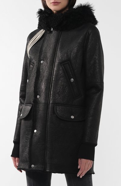 Дубленка на меховой подкладке с капюшоном RICK OWENS, арт. RP18F4729/LC0M2, фото 3