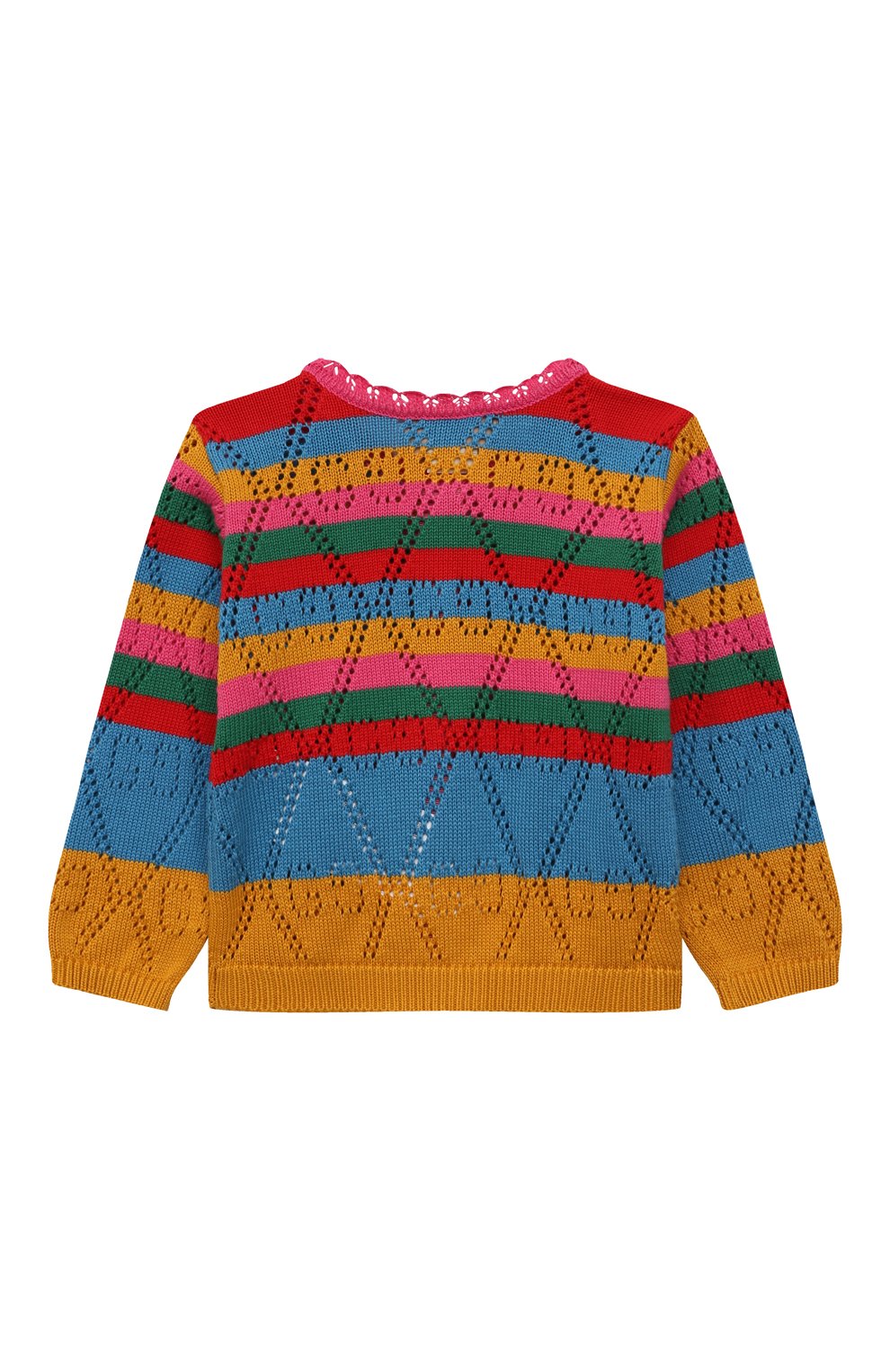 Хлопковый кардиган GUCCI, арт. 677012/XKB7F/9-12M, фото 2