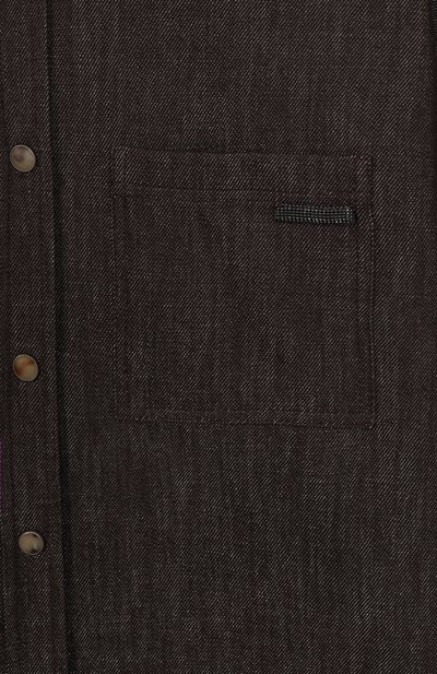 Джинсовая рубашка BRUNELLO CUCINELLI, арт. BB148C404C, фото 3