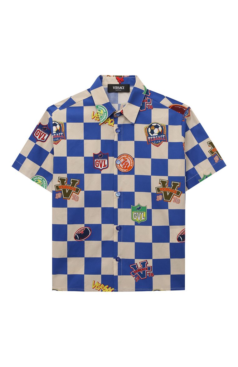 Хлопковая рубашка VERSACE, арт. 1003789/1A09719/8A-14A, фото 1