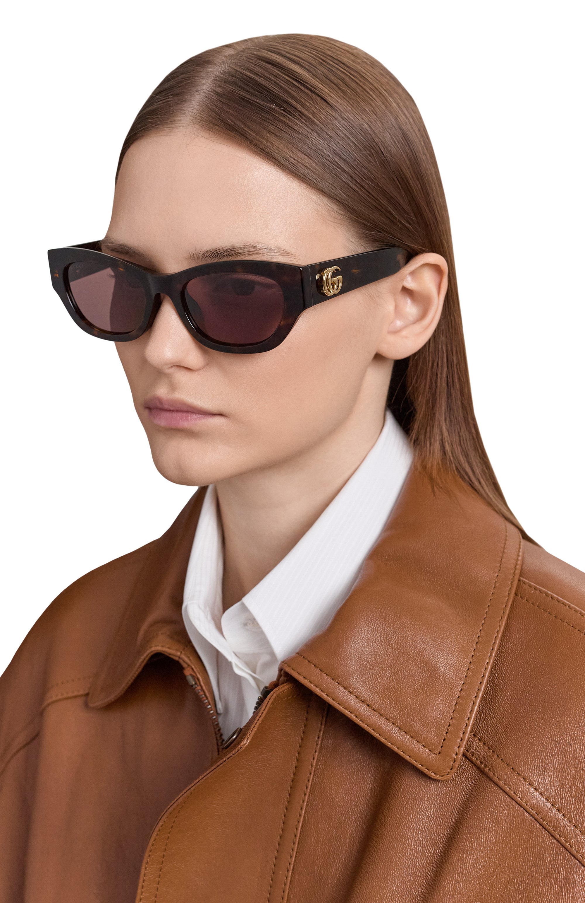 Солнцезащитные очки GUCCI коричневого цвета по цене 44300 руб., арт. GG1954SA 002, фото 2 Солнцезащитные очки GUCCI, арт. GG1954SA 002, фото 2