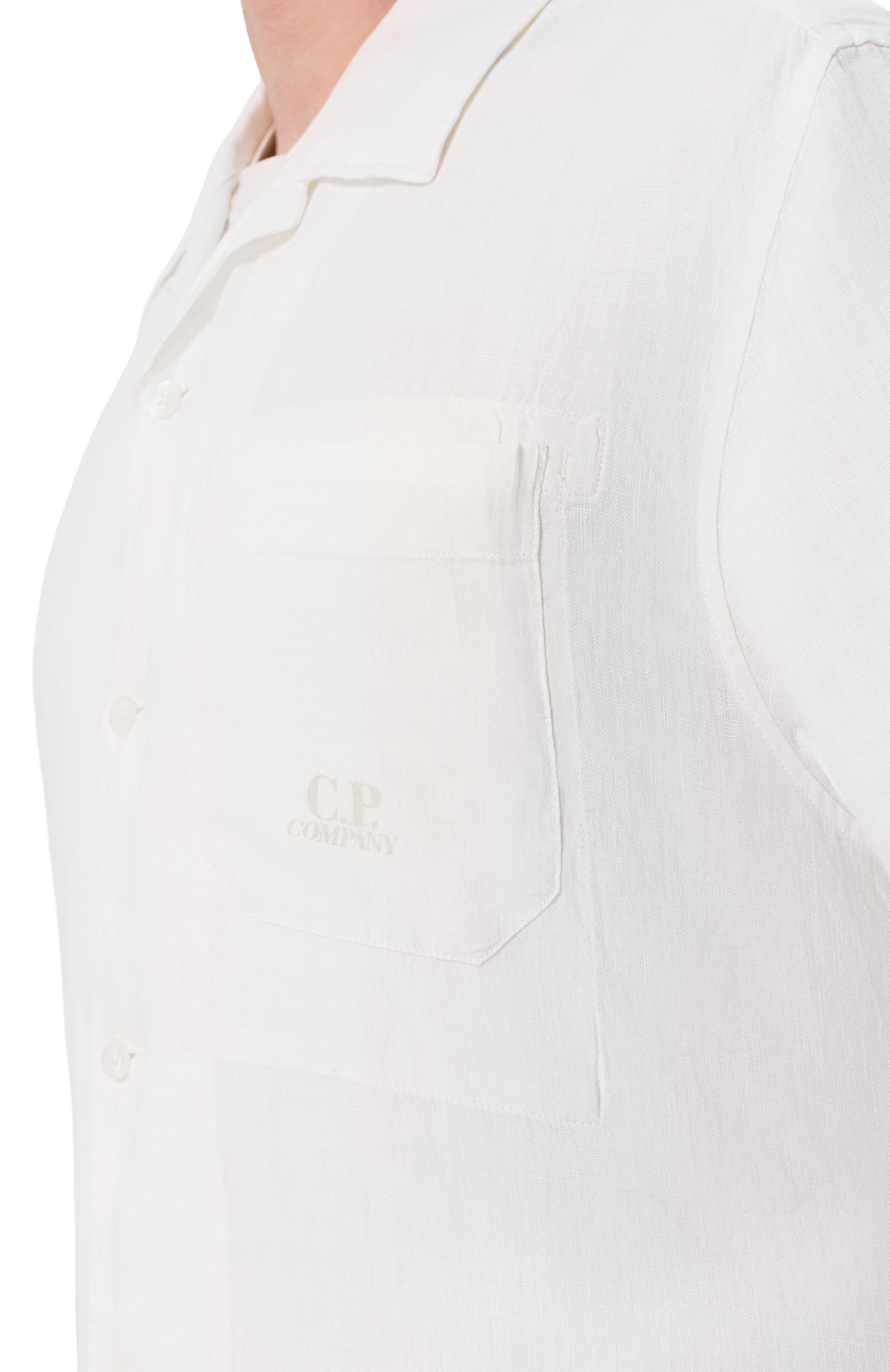 Льняная рубашка C.P. COMPANY, арт. 20CMSH258A/110533G, фото 5