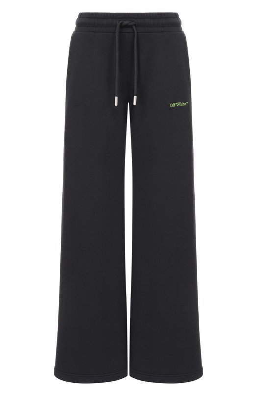 Хлопковые брюки Off-White 0WCH022S26FLE001 Чёрный 0WCH022S26FLE001