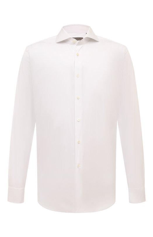 Хлопковая сорочка Corneliani 94P002-9411474 Белый 94P002-9411474