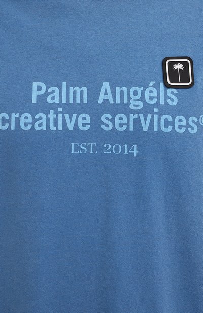 Хлопковая футболка PALM ANGELS, арт. PMAA066F21JER0024510, фото 5