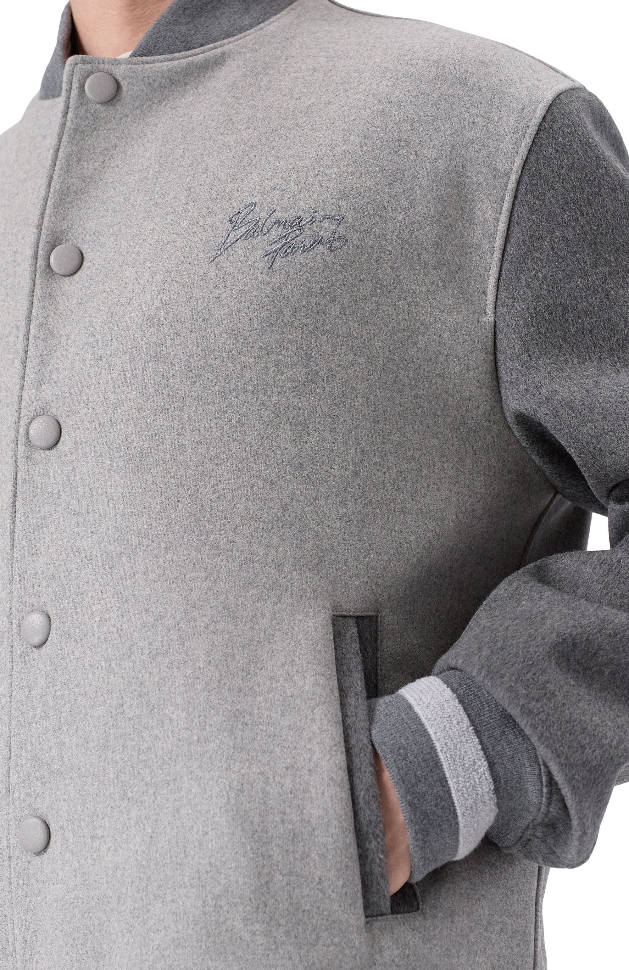 Бомбер из шерсти и кашемира BALMAIN, арт. GH1TFA73/MI13, фото 5