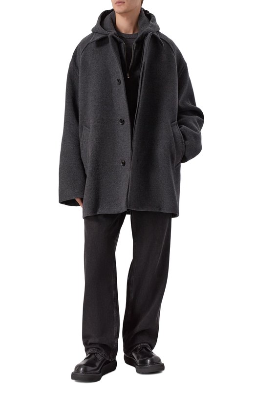 Пальто из шерсти и кашемира Juun.J JC5X30P41 Серый  JC5X30P41 Фото 2