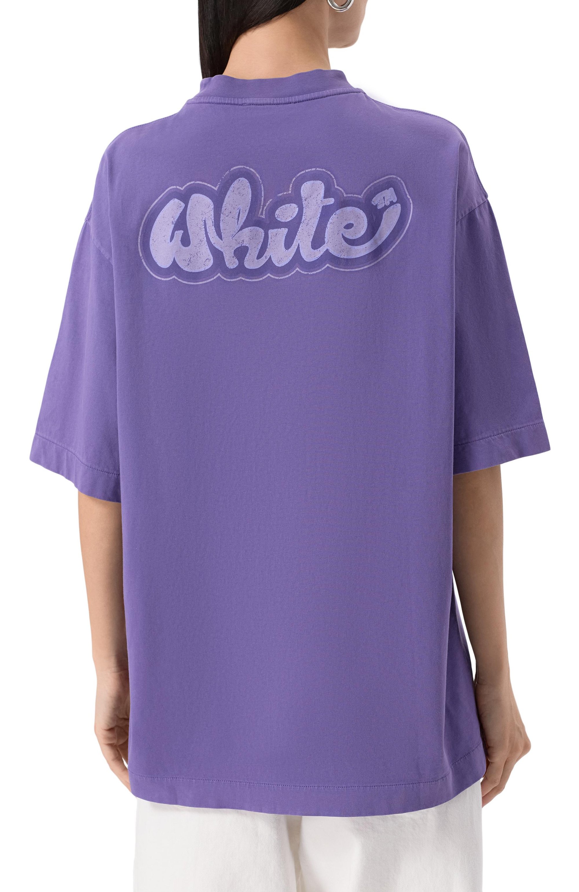 Хлопковая футболка OFF-WHITE, арт. 0WAA134S25JER0033749, фото 4