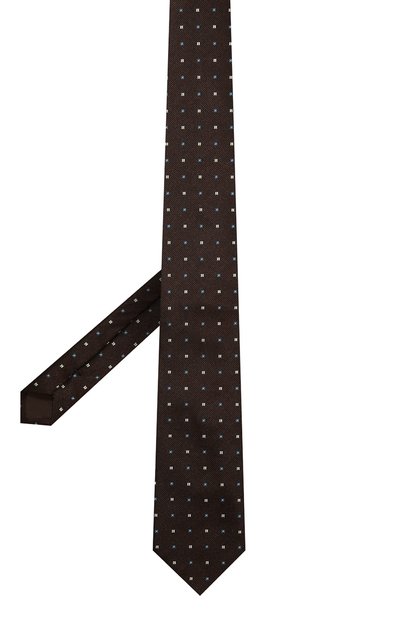 Шелковый галстук BROUBACK коричневого цвета по цене 5995 руб., арт. TIE 8CM/FW22, фото 3 Шелковый галстук BROUBACK, арт. TIE 8CM/FW22, фото 3