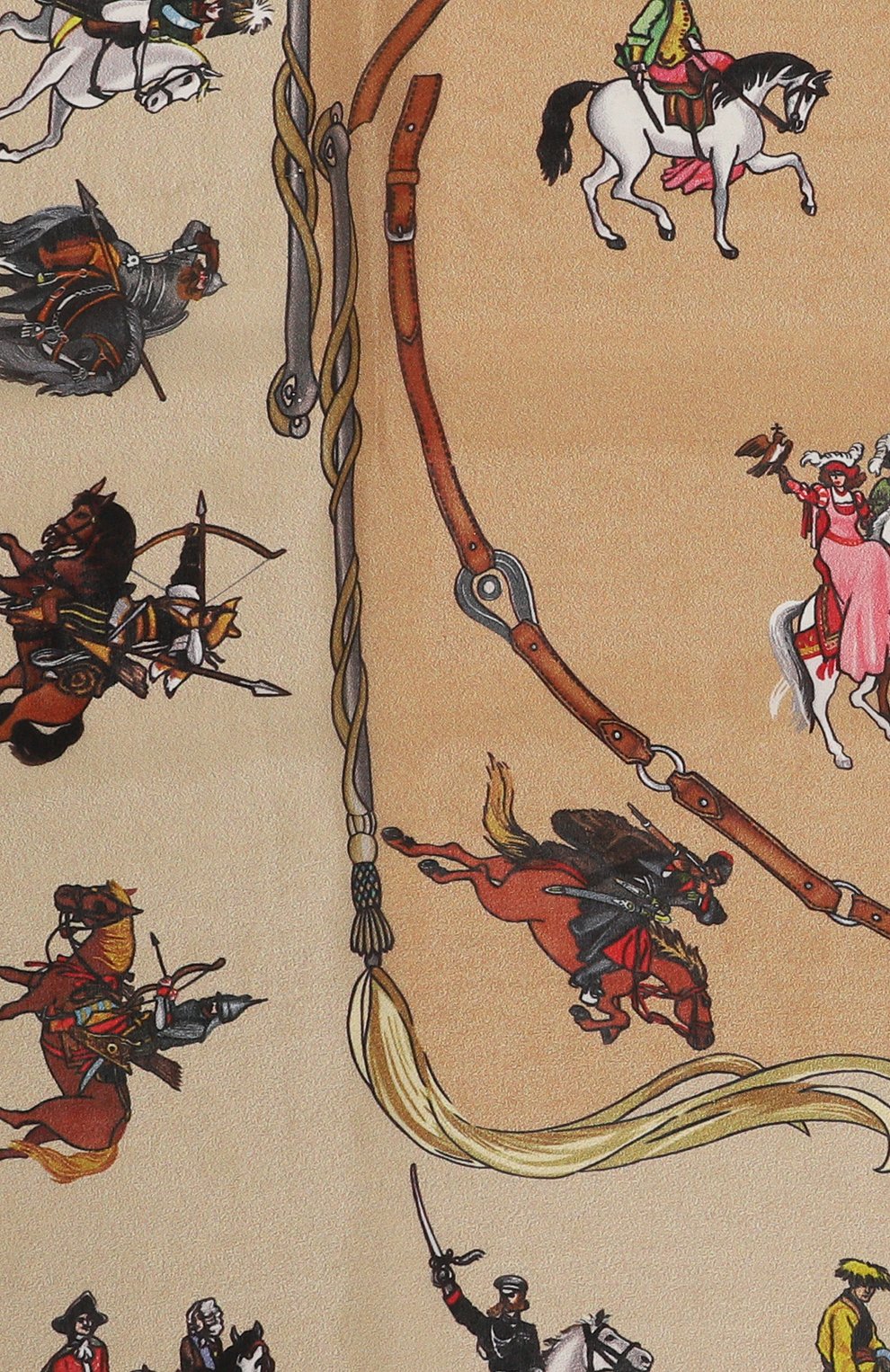 Шелковый платок всадники GOURJI, арт. 91126937/6285172, фото 4