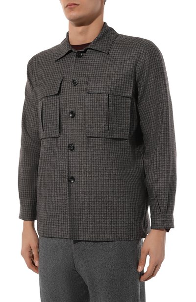 Шерстяная рубашка KITON, арт. UMC013K0127C01, фото 3