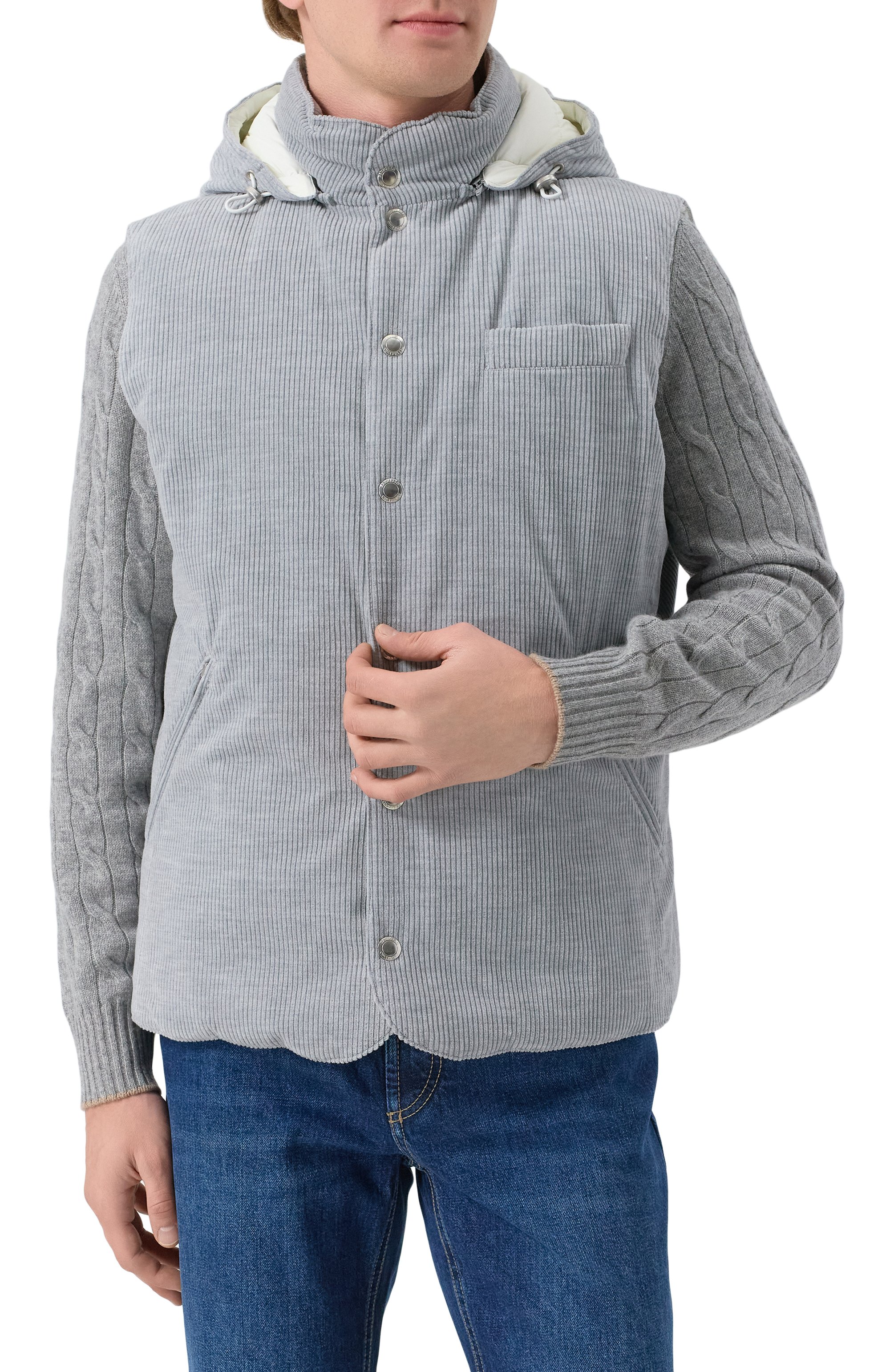 Вельветовый жилет BRUNELLO CUCINELLI, арт. MY4761775, фото 3