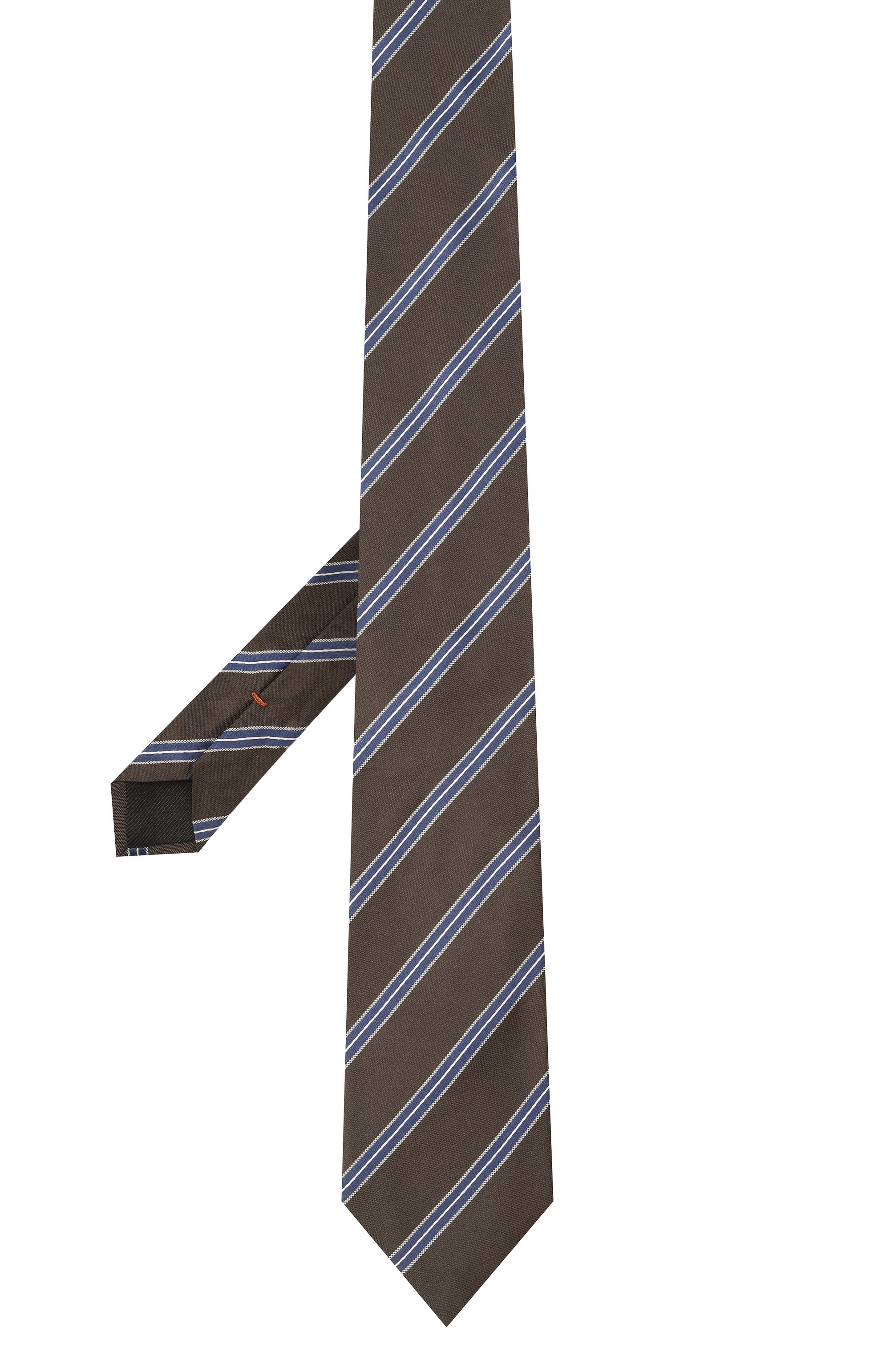 Шелковый галстук ZEGNA коричневого цвета по цене 30950 руб., арт. 1P8/Z9D01TA9, фото 3 Шелковый галстук ZEGNA, арт. 1P8/Z9D01TA9, фото 3