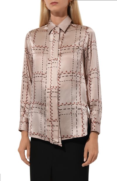 Шелковая блузка KITON, арт. D48407K0561E03, фото 3