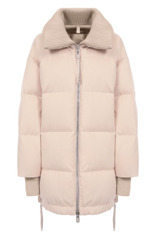 Пуховик из шерсти и вискозы Duno BLANCA/PRAT0 MESTRE Кремовый BLANCA/PRAT0 MESTRE