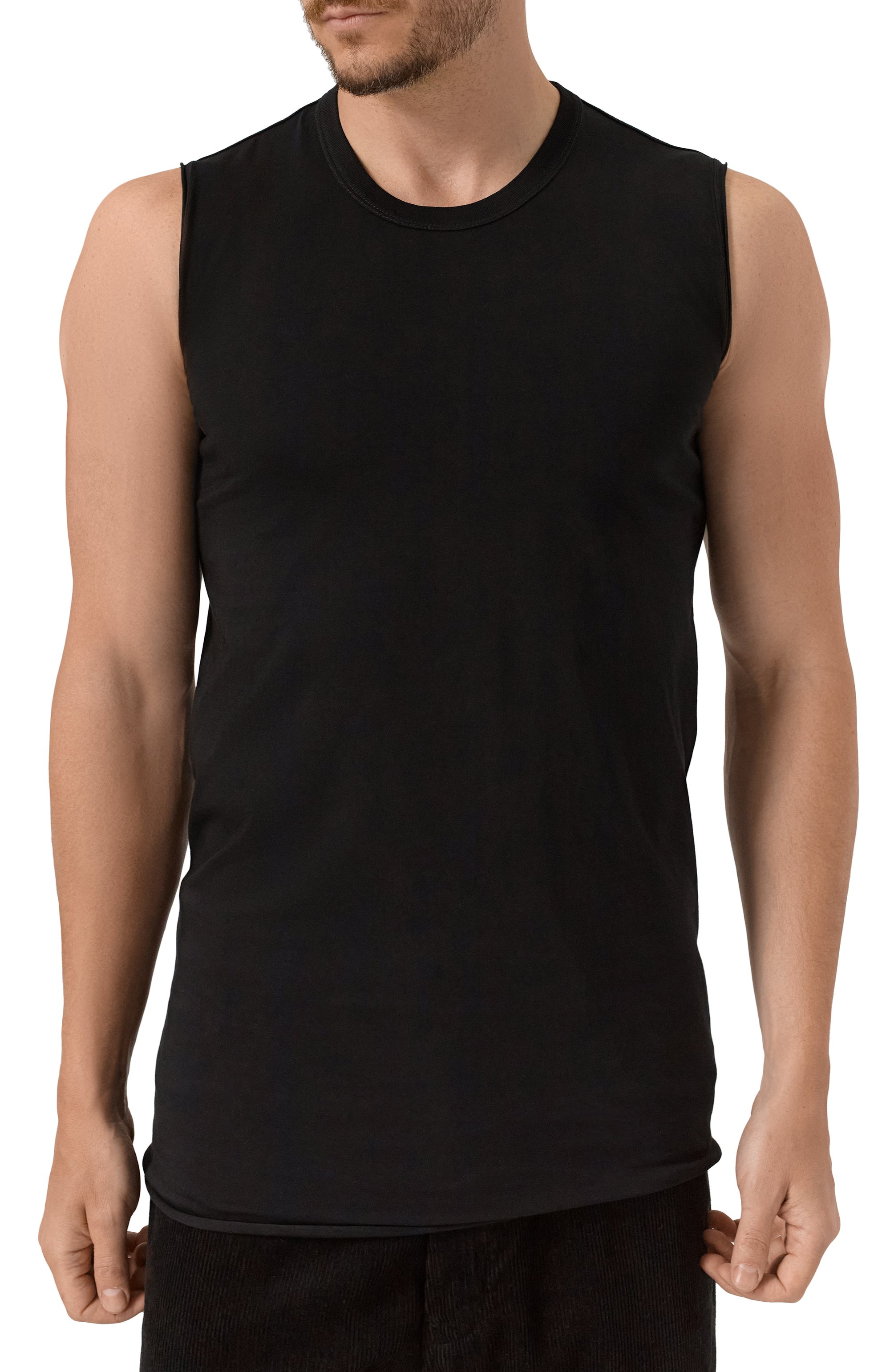 Хлопковая майка RICK OWENS, арт. RU02E1151/JA, фото 3