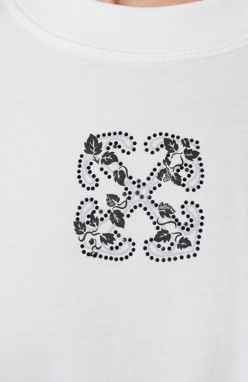 Хлопковая футболка OFF-WHITE, арт. 0WAA090S24JER005, фото 5