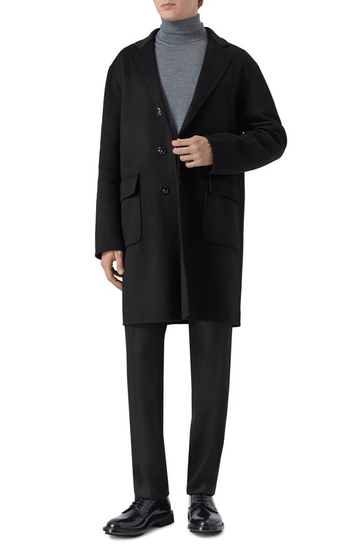Кашемировое пальто Kiton UW2180V0409H20 Чёрный  UW2180V0409H20 Фото 2