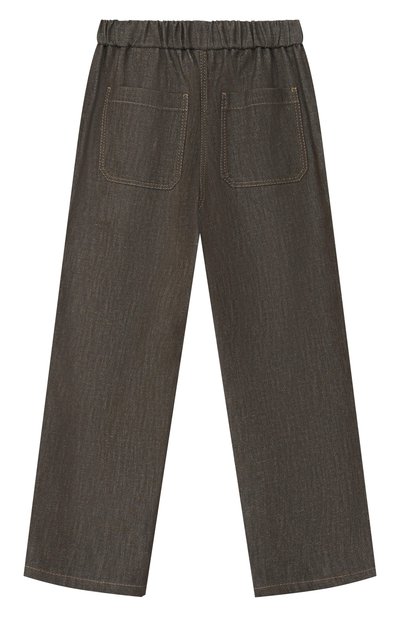 Брюки из хлопка и вискозы BRUNELLO CUCINELLI, арт. BB148P664C