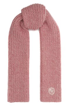 Детский комплект из шапки и шарфа EMPORIO ARMANI розового цвета, арт. 407529/3F491 | Фото 5 (Нос: Не проставлено; Материал: Шерсть, Синтетический материал, Текстиль; Материал сплава: Проставлено)