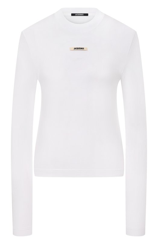 Хлопковый лонгслив Jacquemus 24ETSW00155/AJ00124 Белый 24ETSW00155/AJ00124