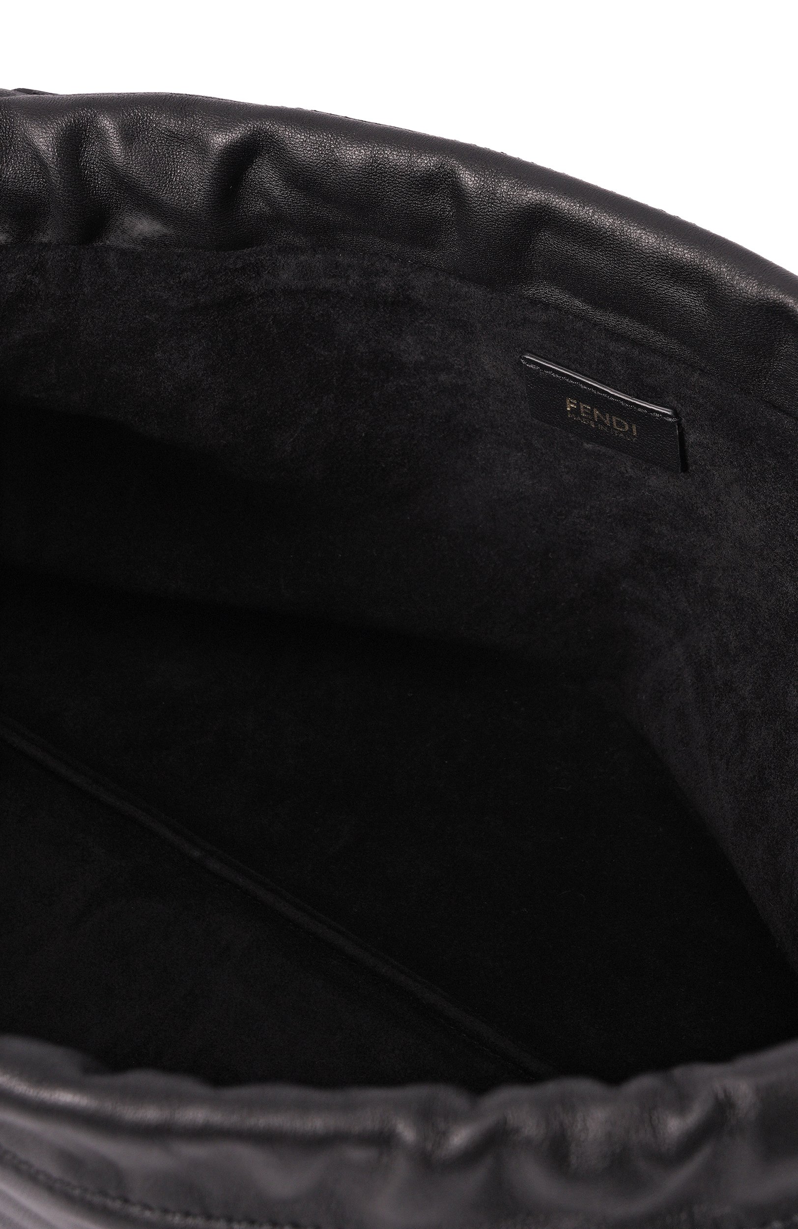 Сумка baguette soft large FENDI черного цвета по цене 499500 руб., арт. 8BR857/B1ZK, фото 5 Сумка baguette soft large FENDI, арт. 8BR857/B1ZK, фото 5