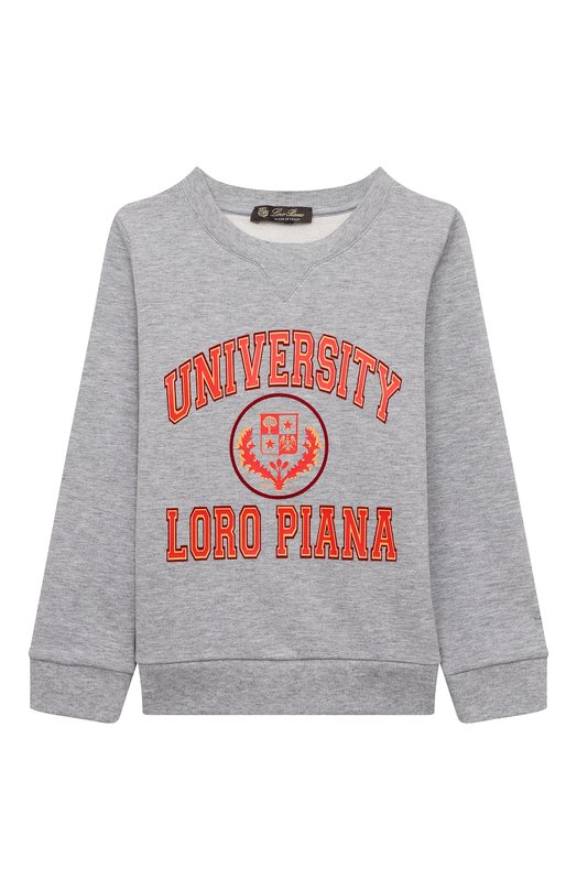 

Хлопковый свитшот Loro Piana, Серый