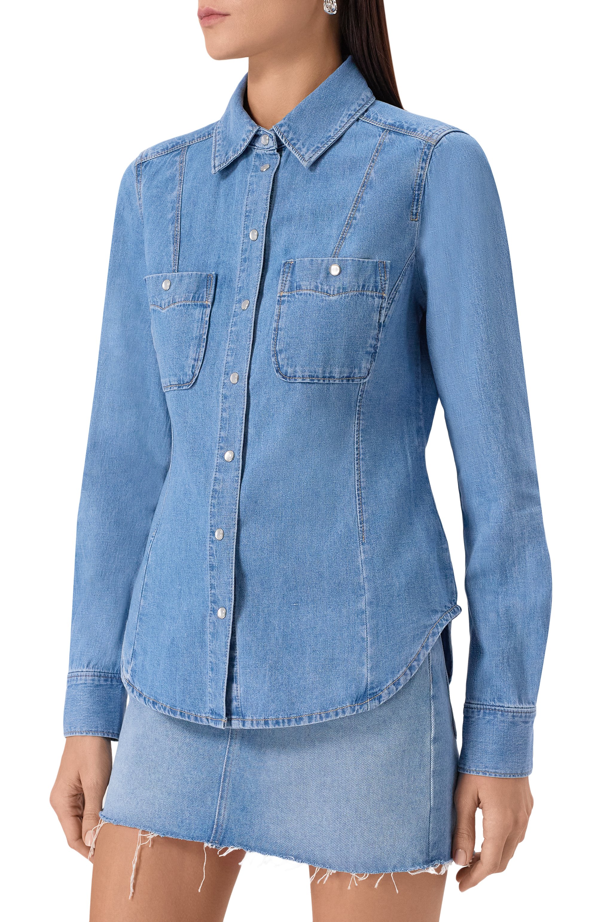 Джинсовая рубашка PAIGE, арт. 1073N38-C375, фото 3