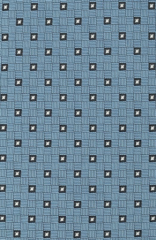 Шелковый галстук Zilli CRAV02M0600VMGY00 Голубой  CRAV02M0600VMGY00 Фото 4