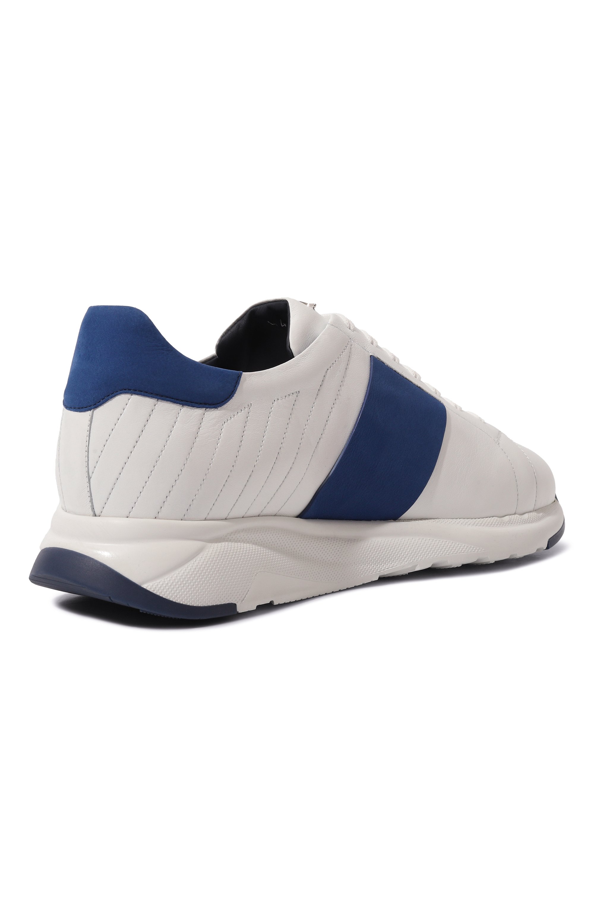 Кожаные кроссовки ZILLI белого цвета по цене 159500 руб., арт. H0094AM1013VSWR01, фото 5 Кожаные кроссовки ZILLI, арт. H0094AM1013VSWR01, фото 5