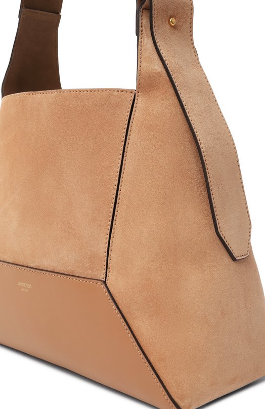 Сумка Diamond Hobo medium Jimmy Choo DIAM0ND H0B0/M/SUE Бежевый  DIAM0ND H0B0/M/SUE Фото 3