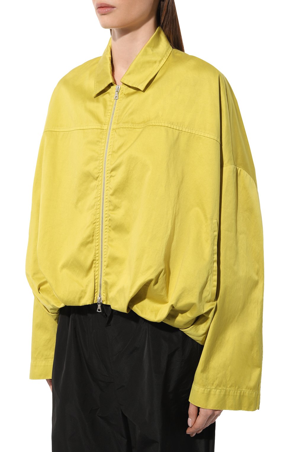 Хлопковая куртка DRIES VAN NOTEN желтого цвета по цене 108500 руб., арт. 231-010506-6055, фото 3 Хлопковая куртка DRIES VAN NOTEN, арт. 231-010506-6055, фото 3