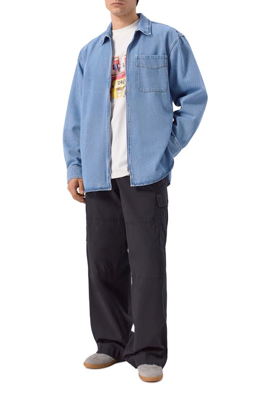 Хлопковые брюки-карго Dries Van Noten 020914/3321 Чёрный  020914/3321 Фото 2