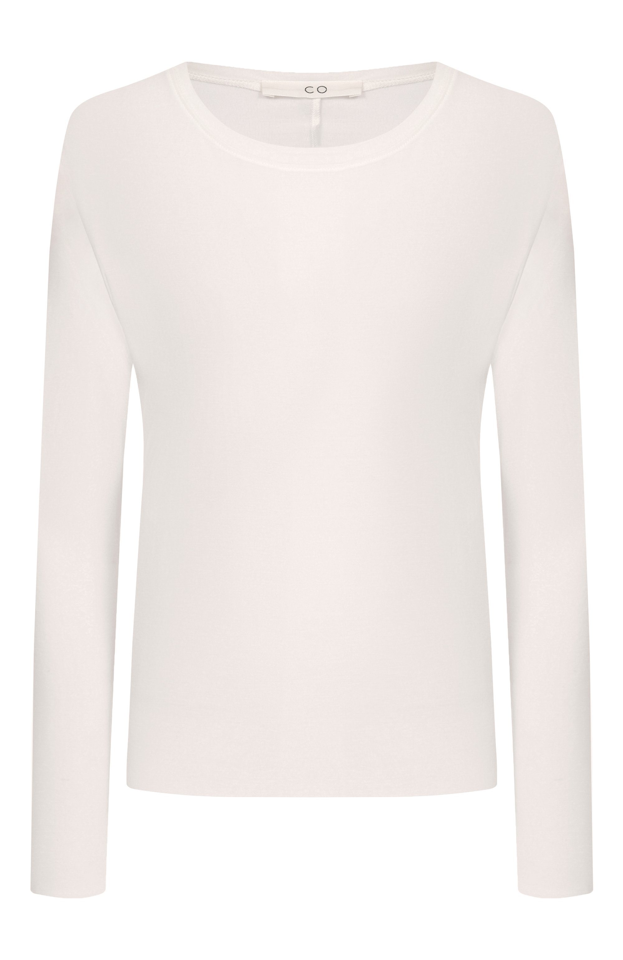 Хлопковый лонгслив CO кремового цвета по цене 28600 руб., арт. 1091NCR-C0RE, фото 1 Хлопковый лонгслив CO, арт. 1091NCR-C0RE, фото 1