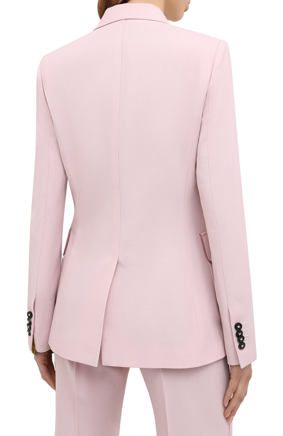 Шерстяной жакет GOLDEN GOOSE DELUXE BRAND светло-розового цвета по цене 87250 руб., арт. GWP00226.P000153, фото 4 Шерстяной жакет GOLDEN GOOSE DELUXE BRAND, арт. GWP00226.P000153, фото 4