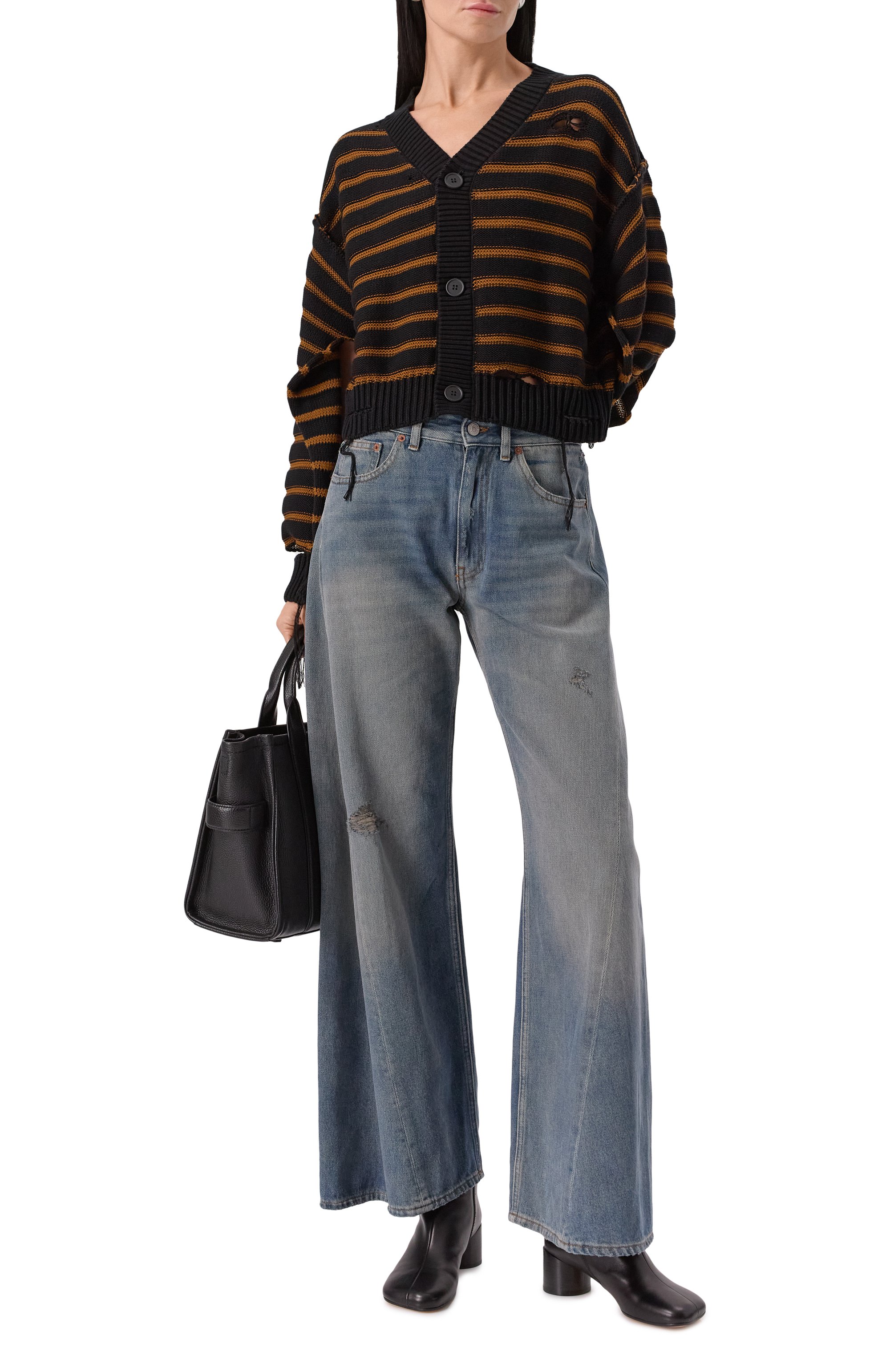 Джинсы MM6 синего цвета по цене 61550 руб., арт. S52LA0238/M30017, фото 2 Джинсы MM6, арт. S52LA0238/M30017, фото 2