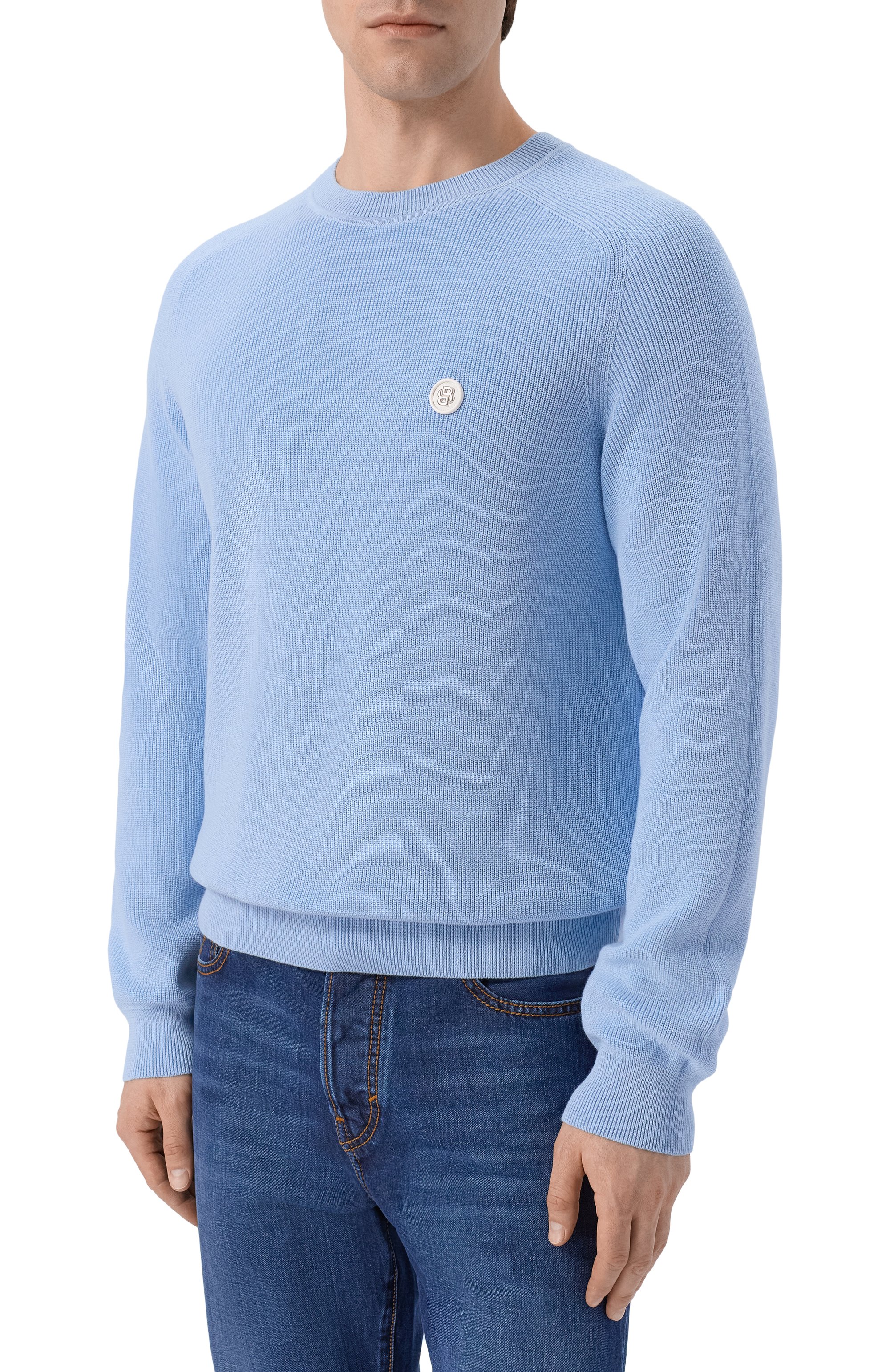 Хлопковый джемпер BOSS, арт. 50555124, фото 3