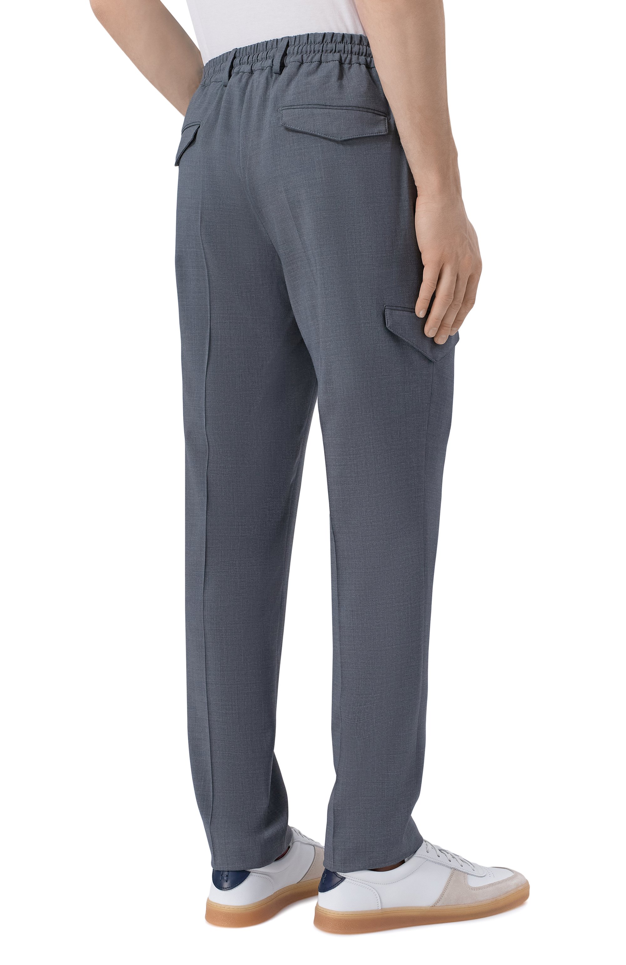 Брюки-карго из шерсти и вискозы BERWICH, арт. SUB25/ZG1350, фото 4