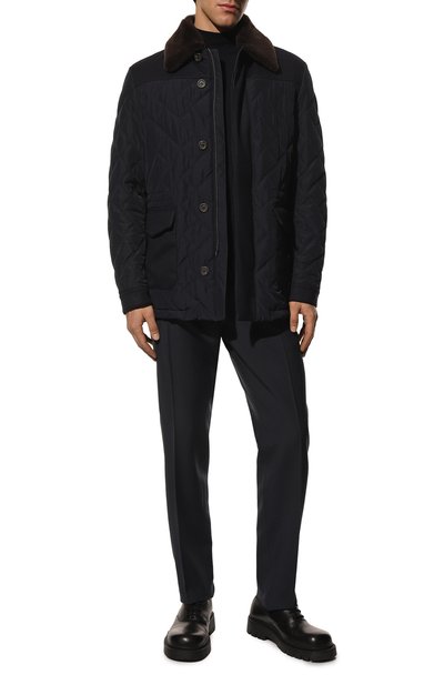 Утепленная куртка с меховой отделкой CANALI, арт. 020326/SG01121, фото 2