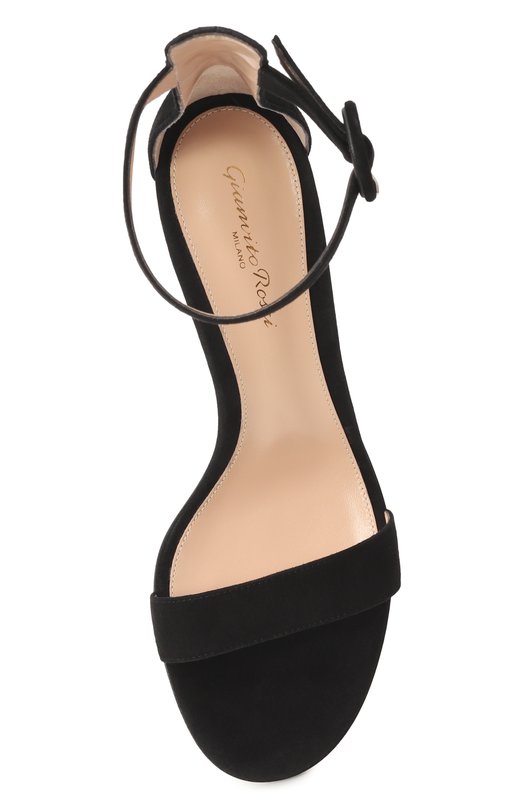 Замшевые босоножки Versilia 60 Gianvito Rossi G60357.60RIC.CAMNER0 Чёрный  G60357.60RIC.CAMNER0 Фото 6