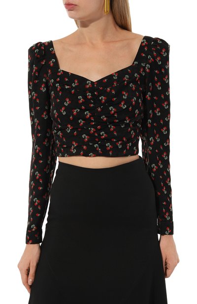 Топ из шелка и вискозы MASTERPEACE черного цвета по цене 27500 руб., арт. MP-JL-23-23, фото 3 Топ из шелка и вискозы MASTERPEACE, арт. MP-JL-23-23, фото 3