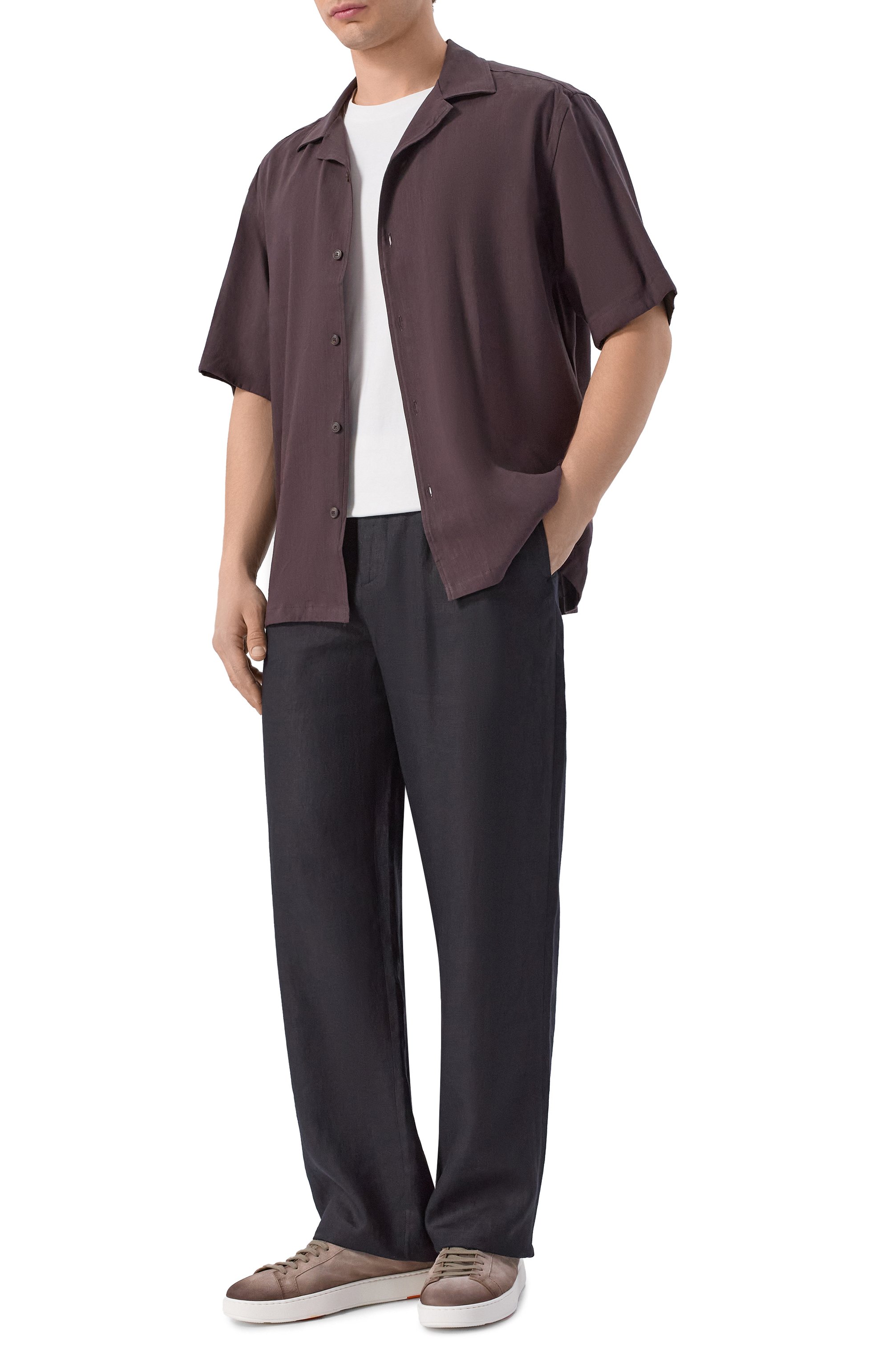 Льняные брюки 12 STOREEZ, арт. 137296, фото 2